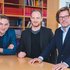 v.l.: Burda-Manager Michael Samak, Martin Lütgenau und Burkhard Graßmann, Bild: BurdaForward Presse