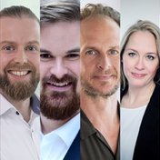 v. l. n. r. Saba Nasim, Christof Denker-Kontschakowsky, Jan Poschlod, Christian Neumann, Julia Hagemeister und Björn Klinger , Bilder: RMS und Linkedin
