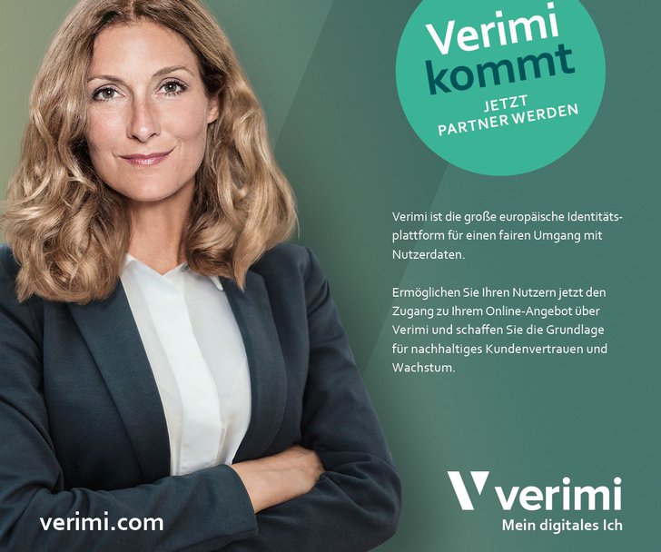 Eines der unterschiedlichen Kampagnen Visuals aus der neuen Verimi Kampagne / Quelle: Serviceplan Eines der unterschiedlichen Kampagnen Visuals aus der neuen Verimi Kampagne / Quelle: Serviceplan