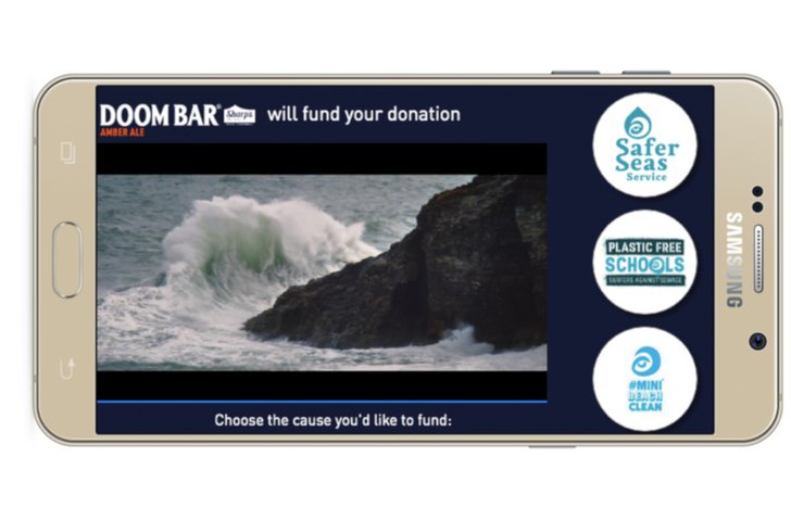 Biermarke Doom Bar wirbt in Kombination mit Spenden für sauberes Wasser., Bild: Good-Loop Presse Bild: Good-Loop Presse