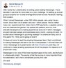 Screenshot Facebook Post von David Marcus