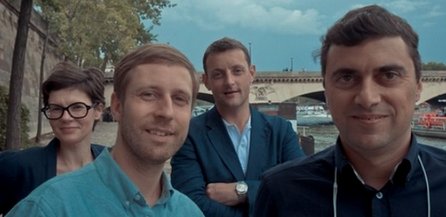 Die Gründungsmitglieder von "Box Network Europe" (v.l.n.r.): Claire Goyat (cgo&co), Thomas Praus (P3000), Roger Warner (Content and Motion), und Marco Massarotto (HAGAKURE).