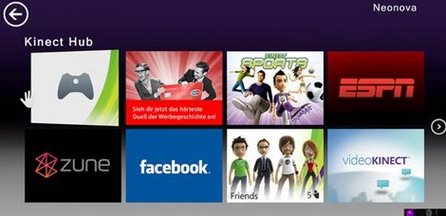 DSGV-Kampagne im Kinect-Dashboard