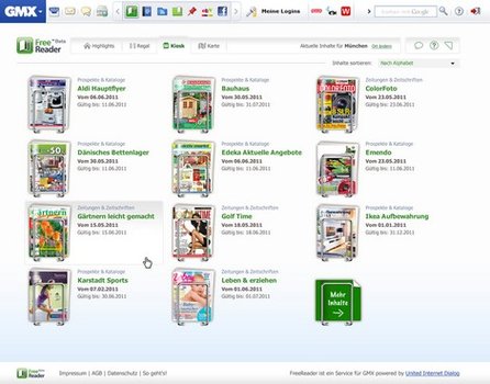 Werblicher neben redaktionellem Content (Quellle: United Internet Media)