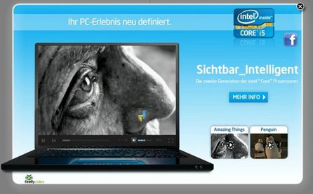 Intel-Werbemittel im Firefly Video Format Quelle: Intel