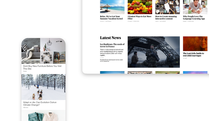 Der Taboola Feed, Bild: Taboola Bild: Taboola