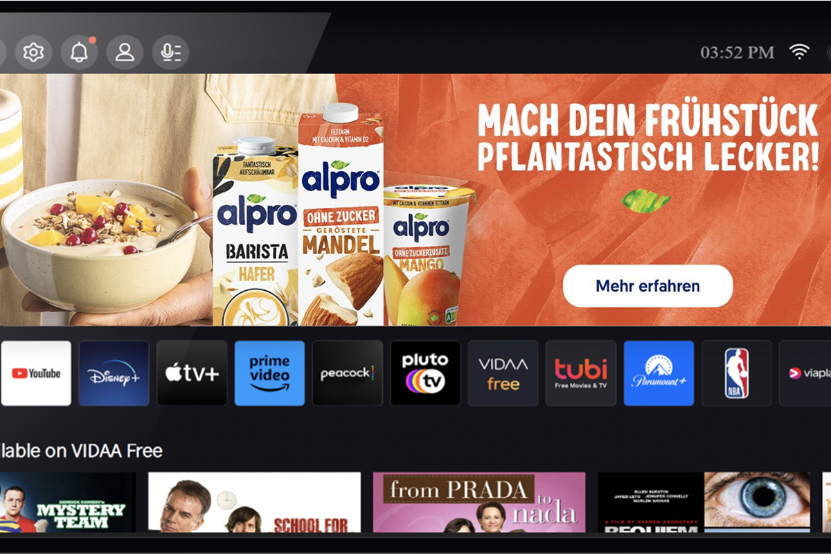 CTV-Banner liefert für Danone-Kampagne mehr als nur Branding-KPIs